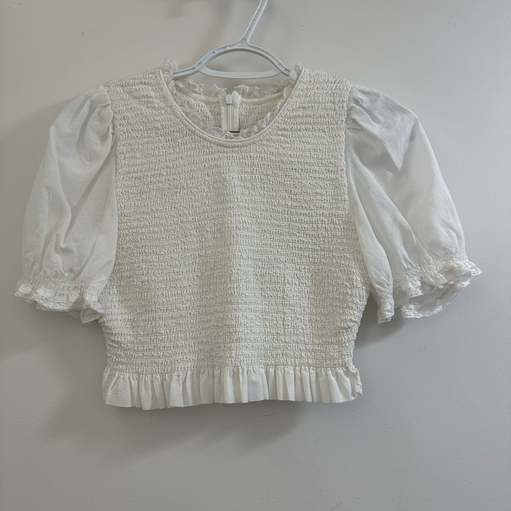 Aritzia Cream Kids Blouse